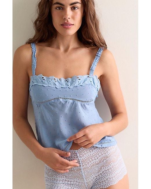 Intimately By Free People Blue Little Love Tank Top By