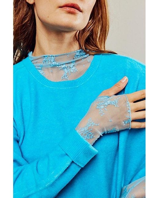Intimately By Free People Blue Lady Lux Layering Top