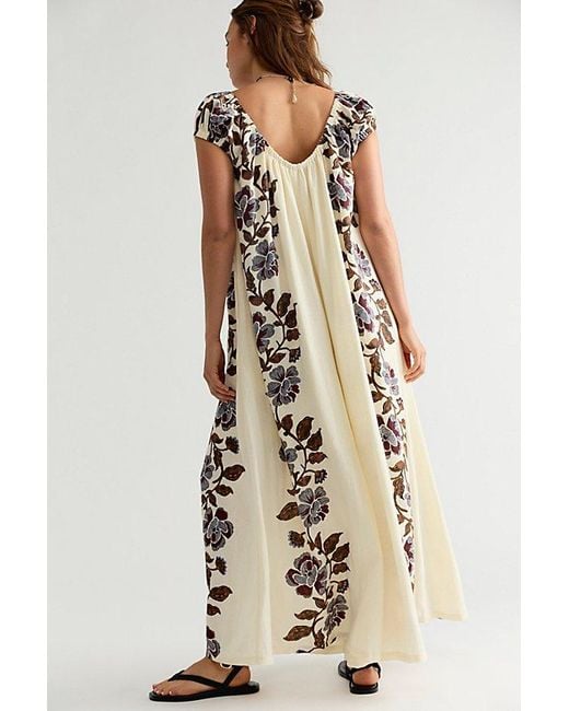 free-est Natural Amory One-Piece Printed Jumpsuit By