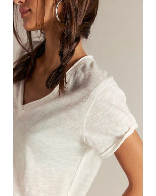 Free People White We The Free Take 2 Tee
