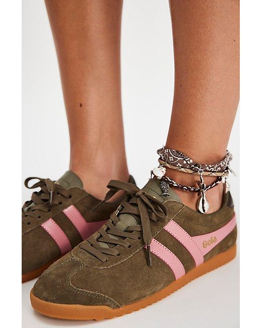 Gola White Bullet Suede Sneakers