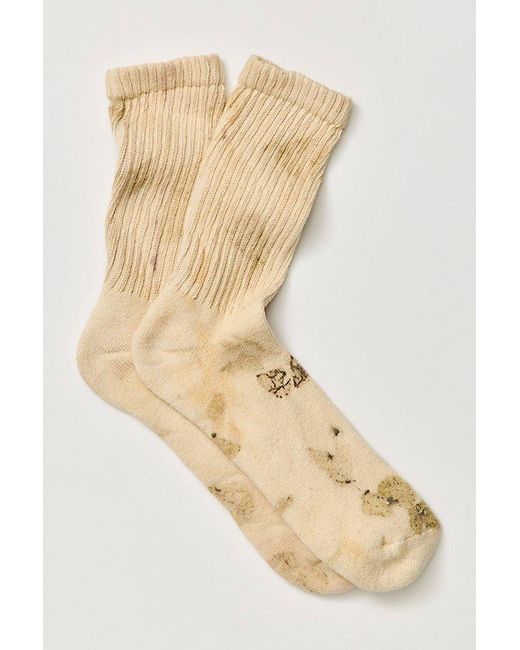 American Trench Natural Floral Dyed Socks By