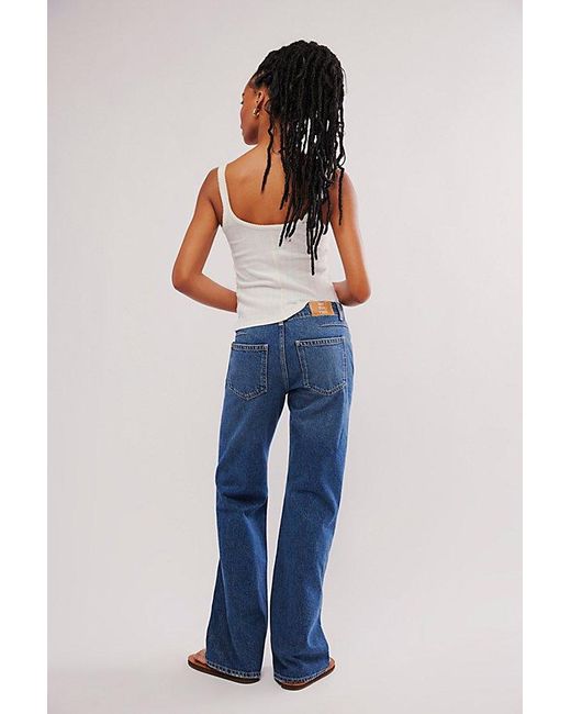 Free People Blue Expert Advice Flare Jeans