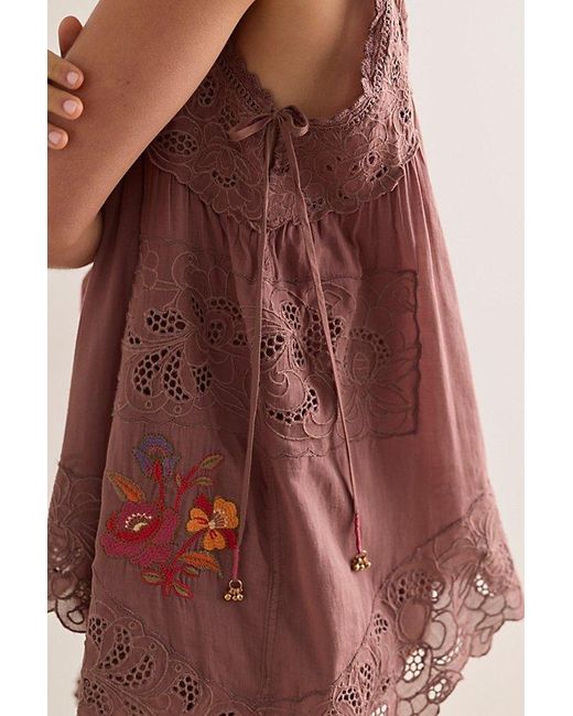 Intimately By Free People Brown Eye Catcher Bloomsie Romper By