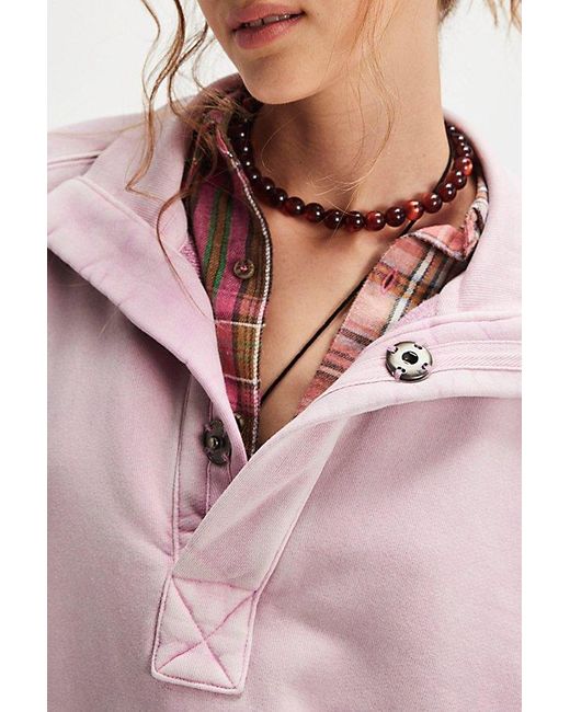Free People Pink Timeless Pullover