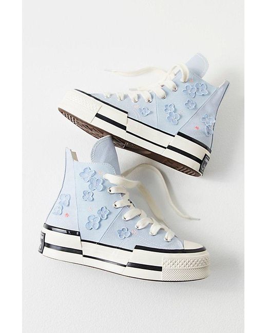 Free People Gray Chuck Taylor 70 Plus Greenhouse Sneakers