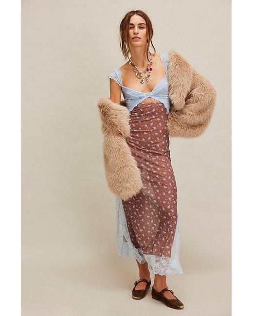 Intimately By Free People Natural Suddenly Fine Maxi Slip