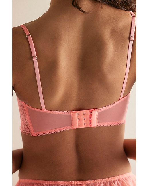 Intimately By Free People Red Daisies For Days Longline Bra By