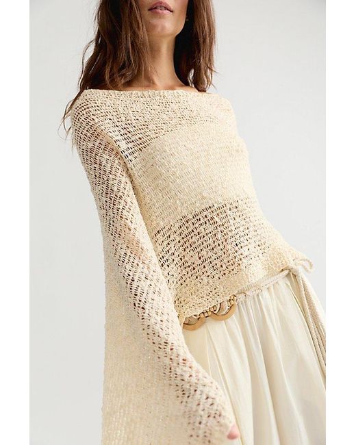 Free People Natural Jade Knit Poncho