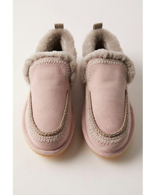 Laidbacklondon Natural Jude Suede Slippers