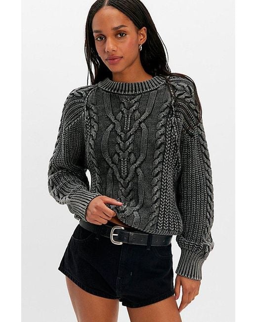 Free People Black Francis Pullover