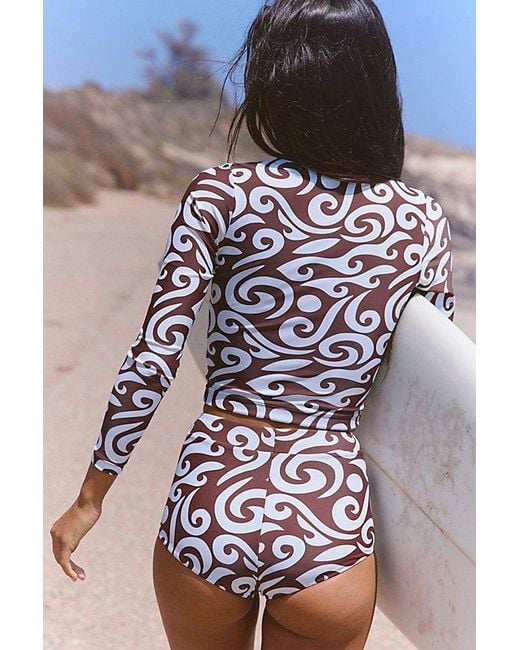 Abysse Blue Poppler Uv Protection Surf Rash Guard