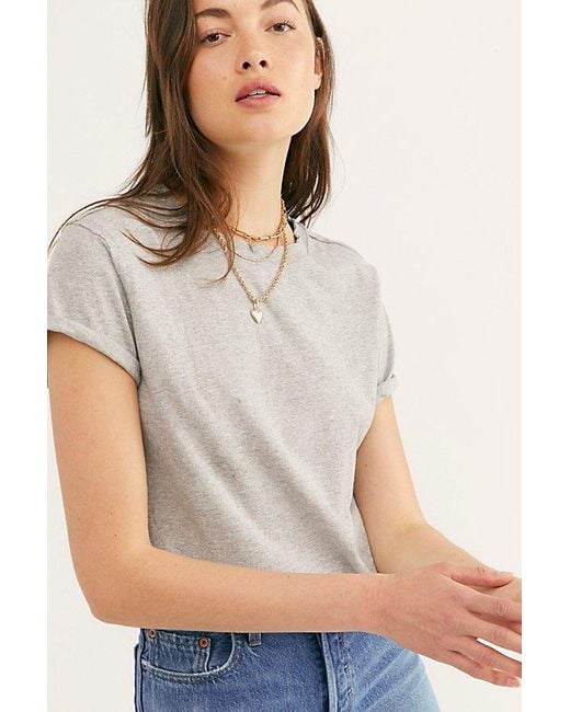 Free People Blue We The Free The Perfect Tee