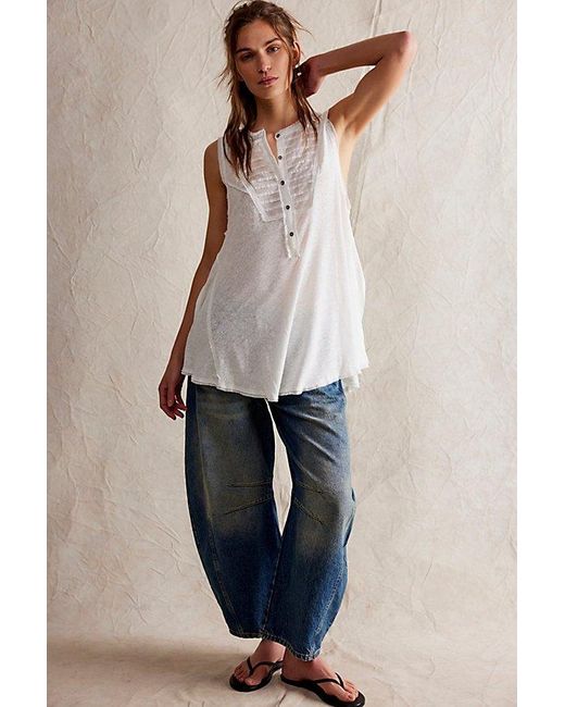 Free People Blue We The Free Poetic Tunic