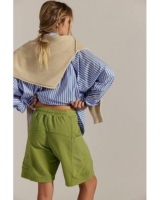 Free People Green Jet Set Shorts