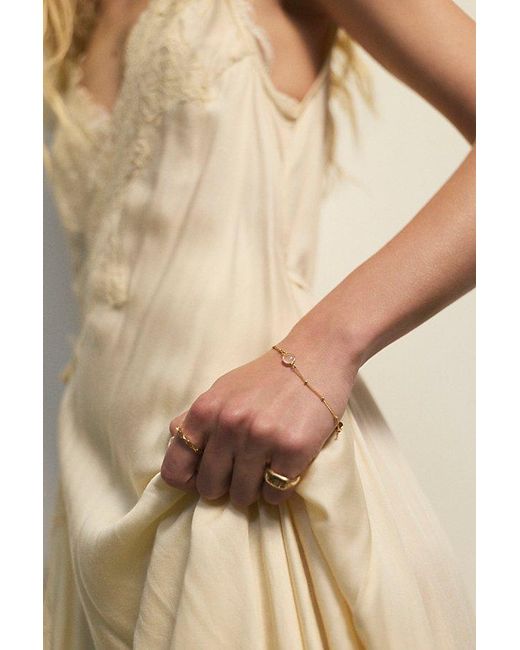 Daisy London Metallic Plated Healing Stone Bracelet