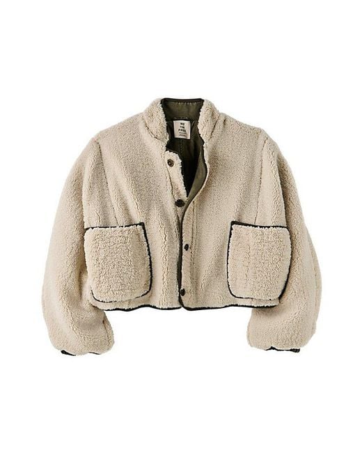 Free People Multicolor Hawthorne Reversible Cocoon Jacket