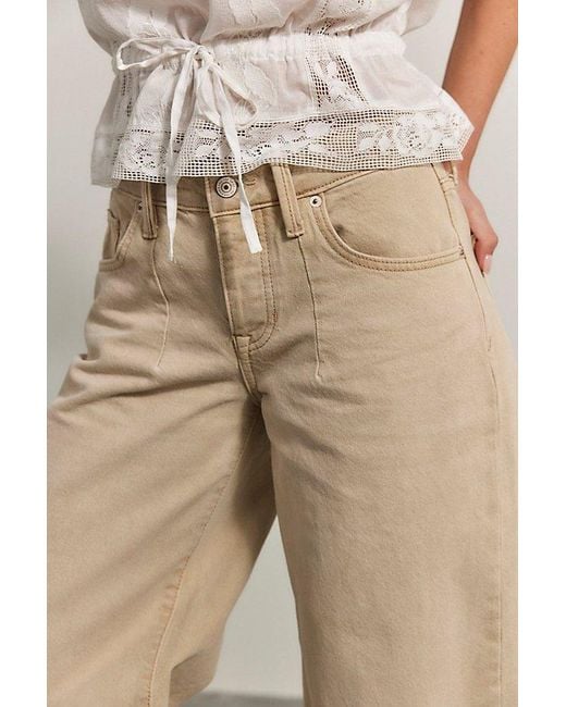 Free People Natural Teagan Low-Rise Baggy Boyfriend Jeans