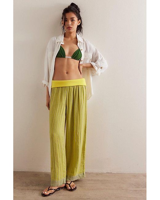 Free People Natural Ride With Me Striped Pants