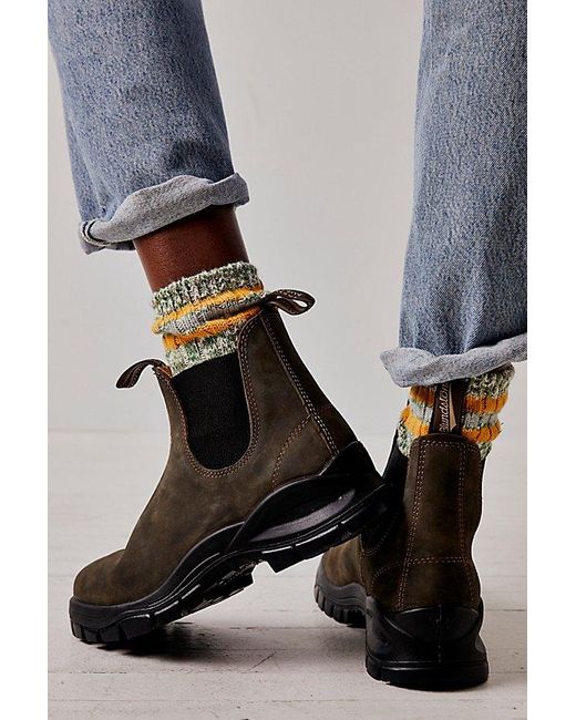 Blundstone Lug Sole Chelsea Boots in Grey Lyst UK