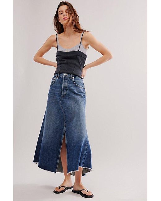 Citizens of Humanity Blue Mina Reworked Skirt