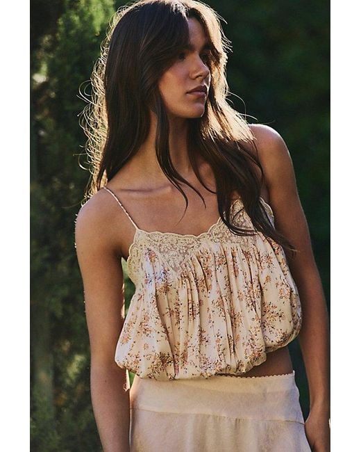 Free People Natural Blair Bubble Top