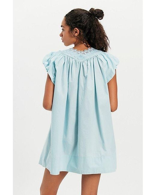 Free People Blue Sundazed Mini Dress