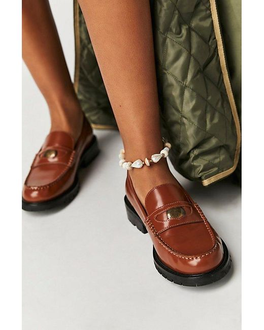 Free People Brown Liv Loafers