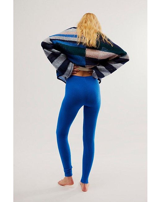 Free People Blue Chilled Out Leggings
