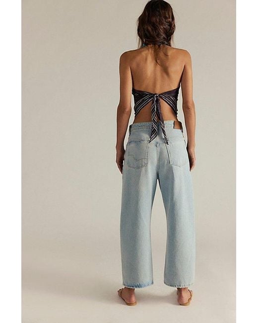 Free People Gray Deep Trance Dropped Boyfriend Jeans