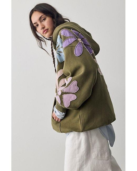 Free People Multicolor It's A Vibe Flowers Hoodie