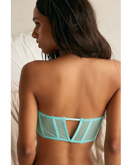 Free People Brown Fiona Mesh Bandeau By