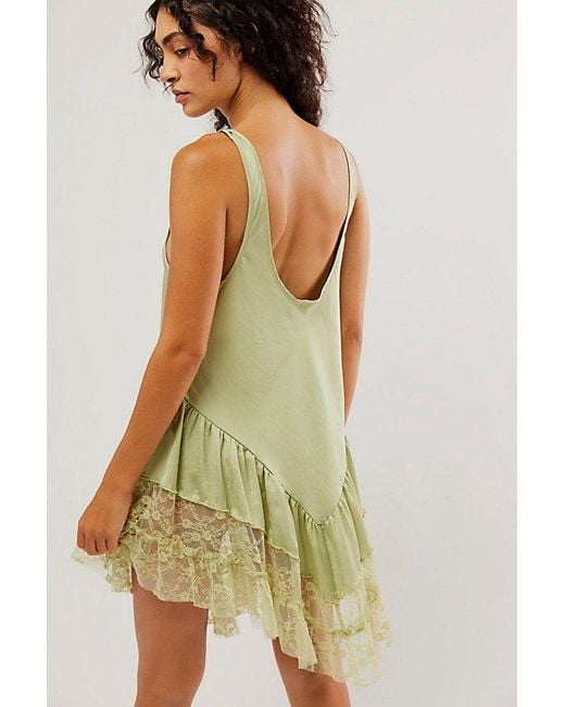 Intimately By Free People Green Young And In Love Mini Slip