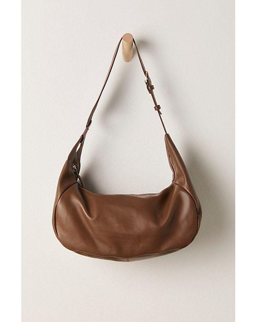 Free People Brown Real Big World Shoulder Bag