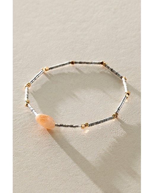 Free People Green Sol Semiprecious Stone Bracelet