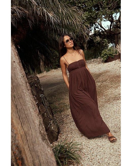 free-est Brown Sasha Maxi Dress By