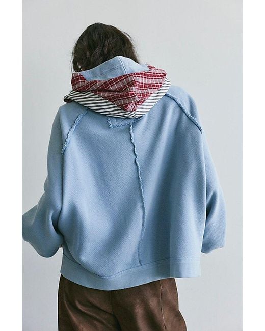 Free People Blue Countryside Hoodie