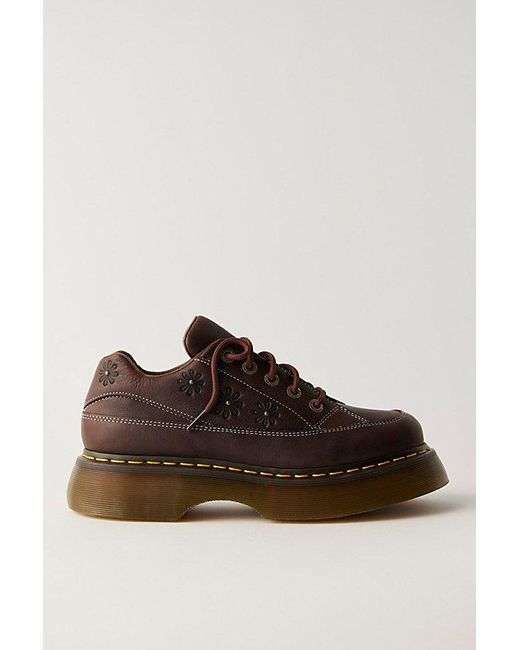Dr. Martens Brown Buzz Flower Oxfords