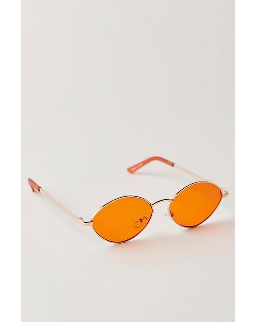 Free People Orange Spaced Out Sunnies