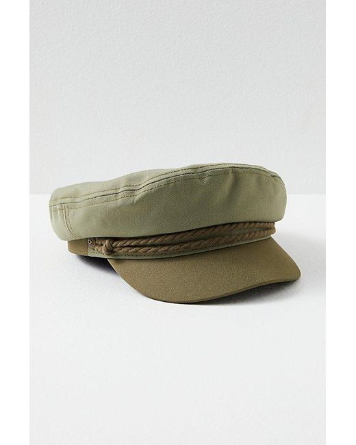 Brixton Blue Fiddler Marine Cap At Free People In Mermaid, Size: Small