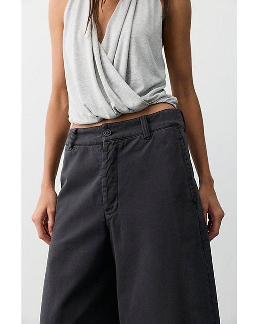 Free People Black We The Free Lay Down Chino Trousers