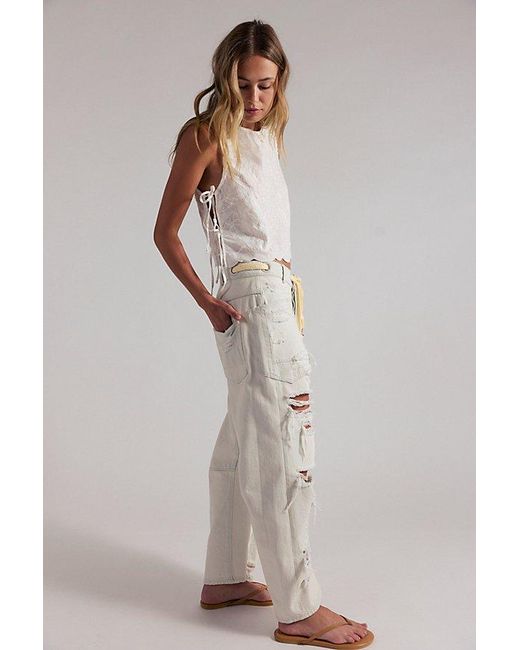 Free People Multicolor Moxie Pull-On Barrel Jeans