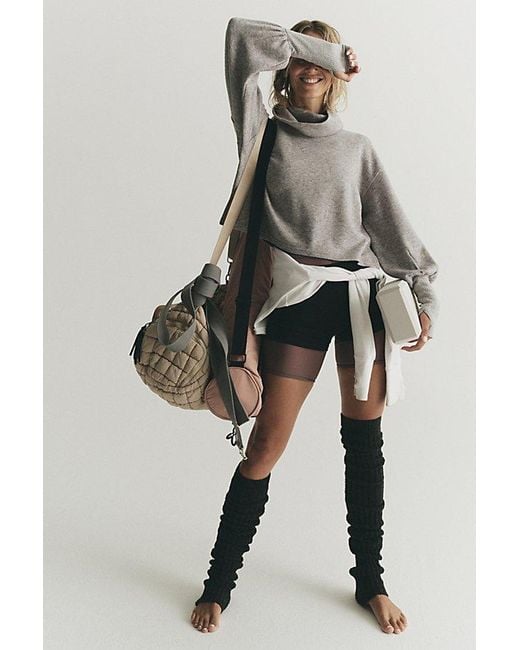 Free People Black Cool Down Legwarmers
