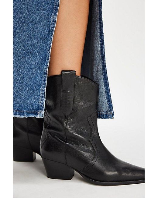 Free People Black Cat Nap Cowboy Boots