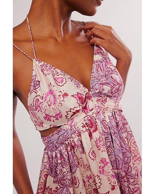 Intimately By Free People Pink Oasis Mini Slip