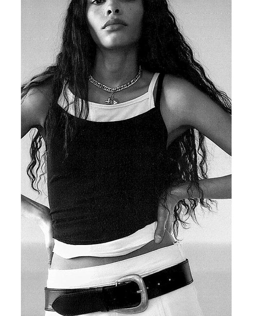 Free People Charlie Leather Belt in Black | Lyst display picture 2
