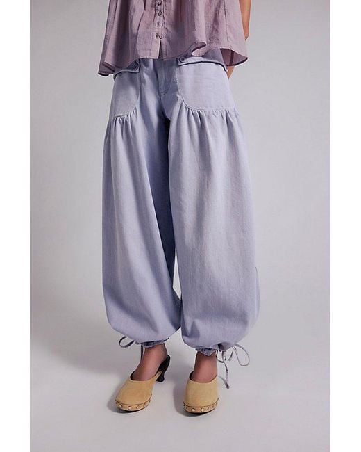 Free People Gray Lotus Balloon Jeans