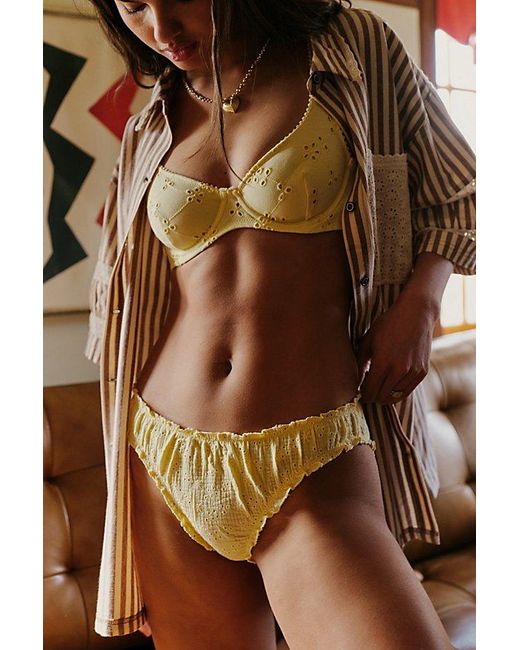 Intimately By Free People Brown Full Bloom Undie By