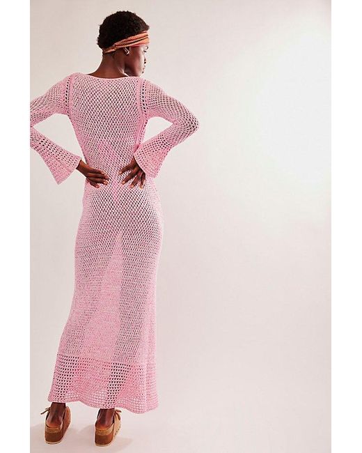 Significant Other Pink Una Maxi Dress At Free People In Fuchsia, Size: Us 4