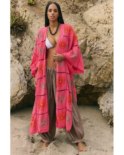 Free People Multicolor Sunspell Duster Jacket